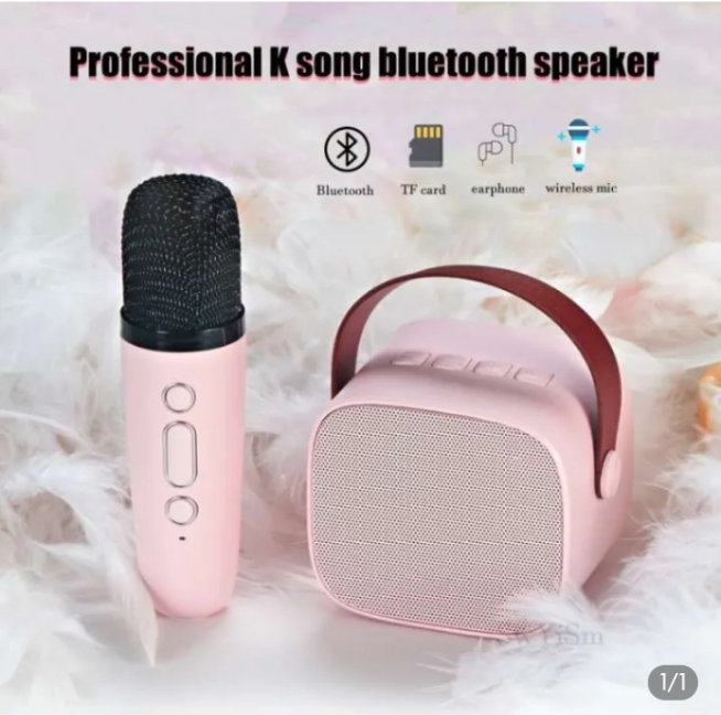 Porotable korakeo speaker kit's Bluetooth speaker with wireless microphone Household mini KTV machine for camping outdoor activity