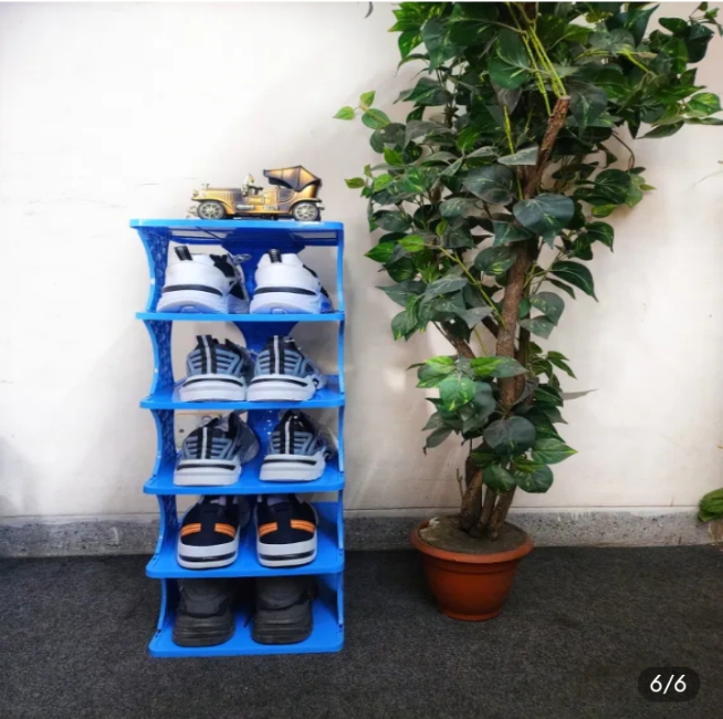 Buy now Multifunctional simple folding shoe rack for the enterance,multy storey household entrance corridor,narrow and dormitory foldable shoe rack
