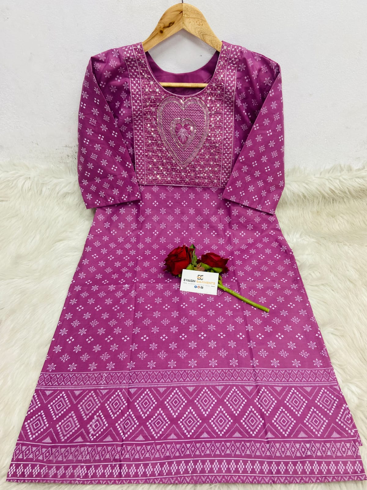 Premium Quality Cotton Printed One Piece Kurti for Women